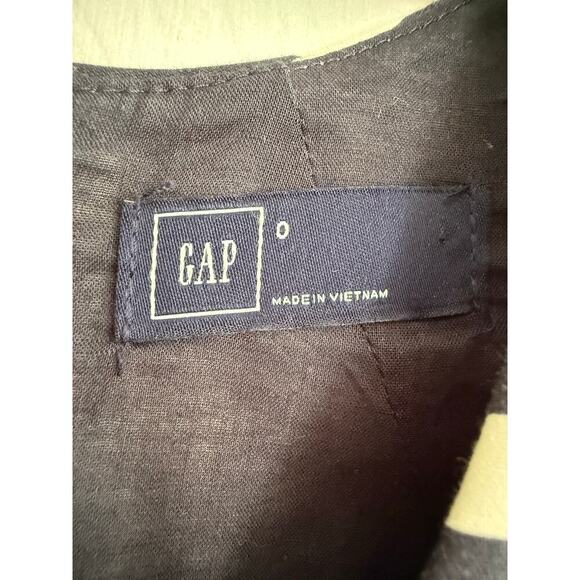 Gap Women’s Striped Fit and Flare V Neck Dress with Pockets size 0 - Picture 4 of 6